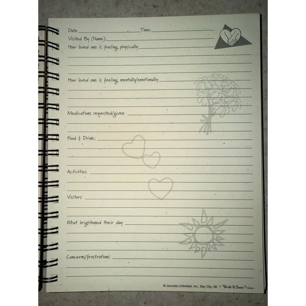 Journals Unlimited JU-94‎ Caregiver Journal Book